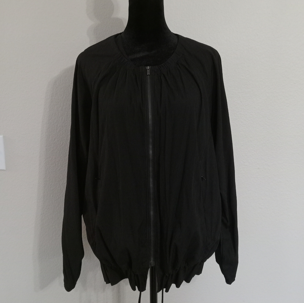 Athleta Avenue lightweight full-zip jacket with Cinch Waste